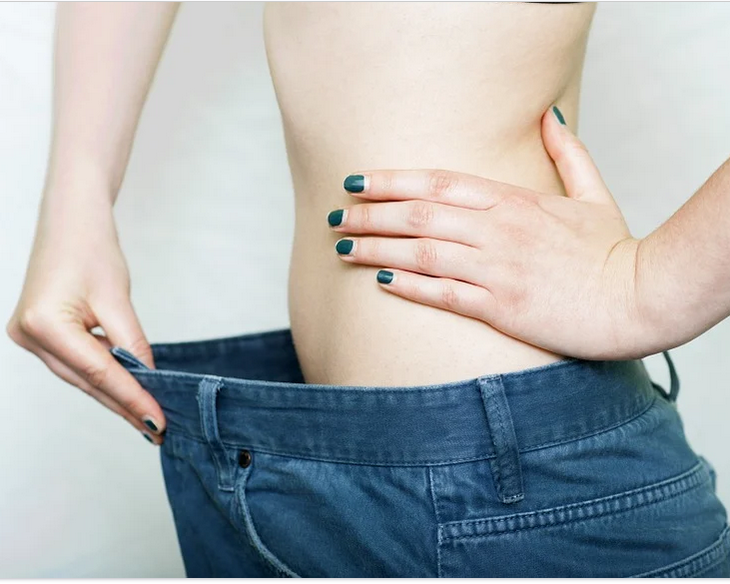 a woman who have lost weight